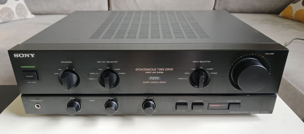 SONY TA-F270 wzmacniacz stereo – klasyka audio.