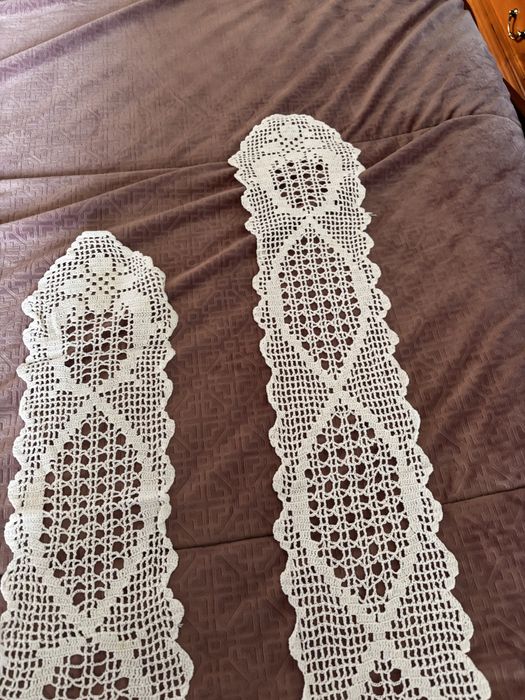 Conjunto de 3 panos rm renda