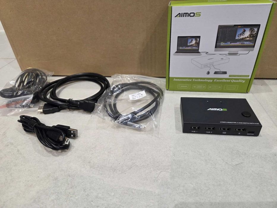 Przełącznik KVM Aimos/KCEVE HDMI AM-KVM201-TC