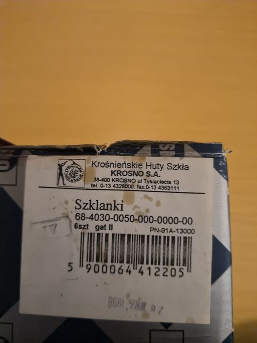 Kieliszki typu shot 50 ml. Komplet 6 szt.