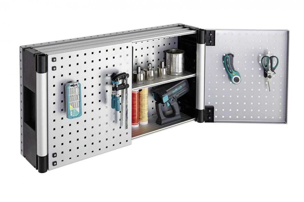 Szafka narzędziowa ścienna WOLFCRAFT WORKSHOP perforowana plus haki