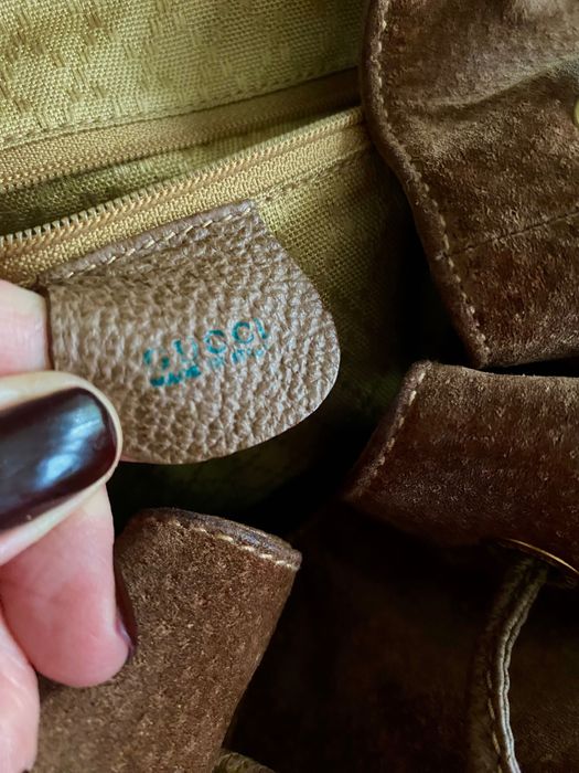 Vintage Gucci plecak zamszowy