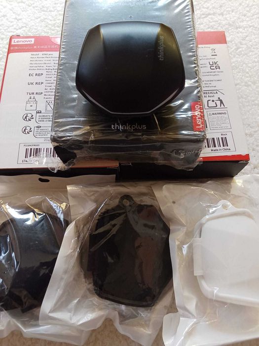 Auriculares/Fones Lenovo GM2 PRO + Capa de Proteção | Graves Fortes + Modo Gaming + Bluetooth 5.3 [Novo/Selado]