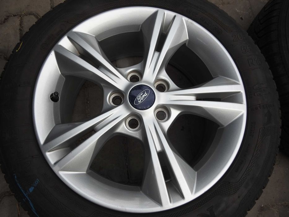 4x Alufelgi 16'' 5x108 FORD O.M. 7J ET50 Piasta 63,4 mm TPMS