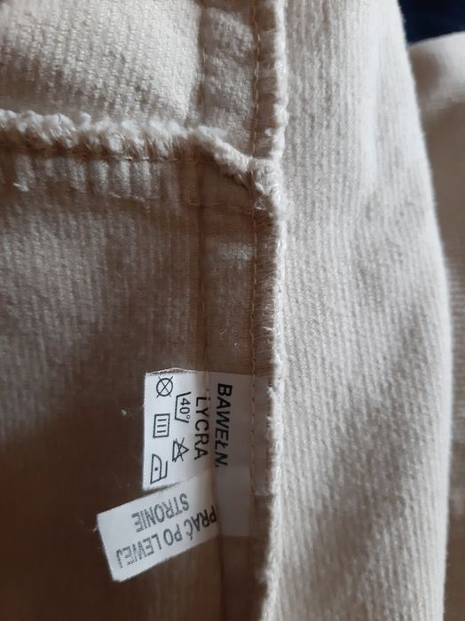 Tunika ciążowa sztruksowa beż roz.M