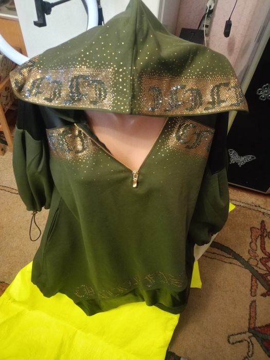 Шикарна Туніка ,в каміннях, Турція,оверсайз