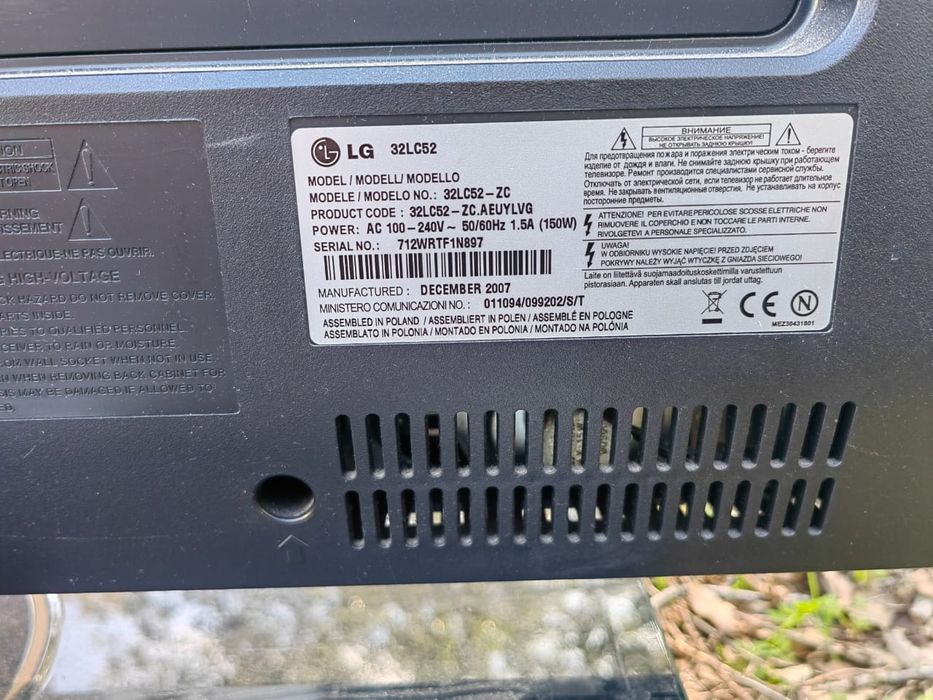 LG 32” LCD TV – Excelente estado – 100% funcional