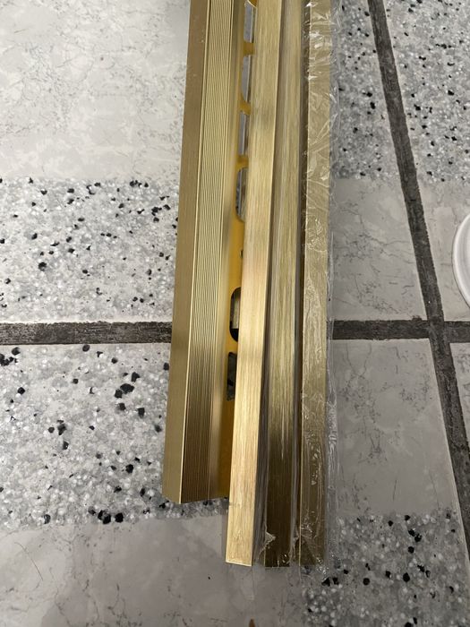 Listwa dekor x4 złota ozdobna profil metalowy pasek panel cerfix 93241