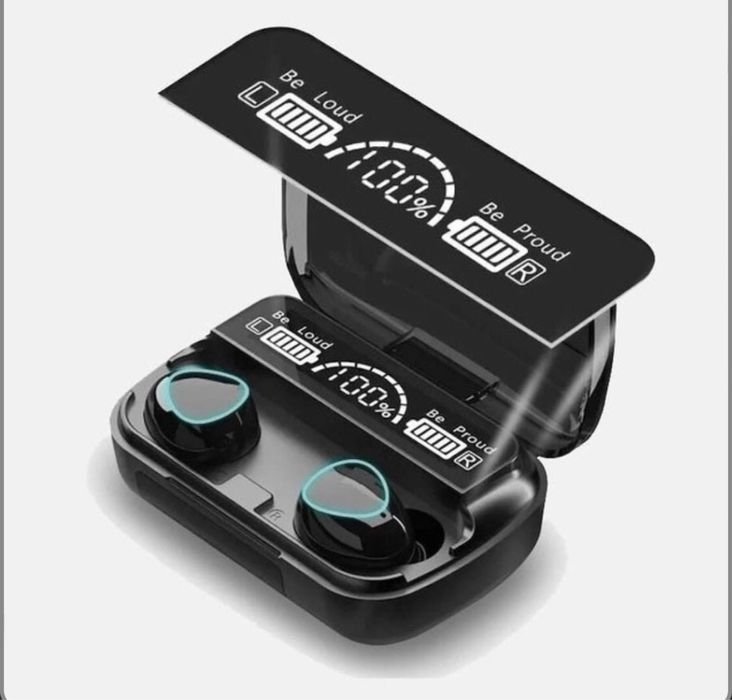 Бездротові навушники M10 з мікрофоном та док станцією-кейсом