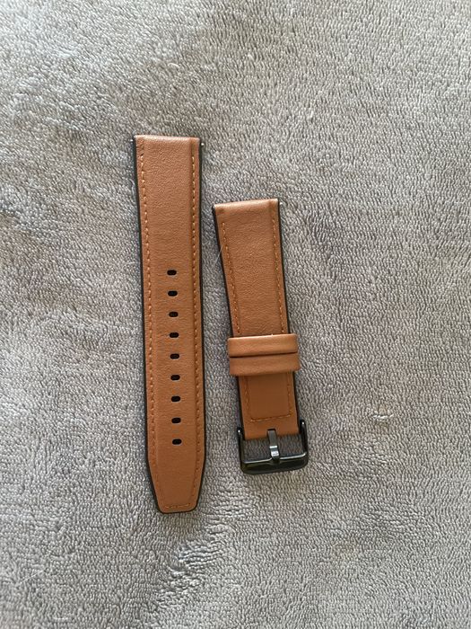 Ремінець 22мм для Amazfit GTR 47mm / GTR 2 / GTR 2e / GTR 3 Pro / GTR 4 перфорована шкіра коричневий