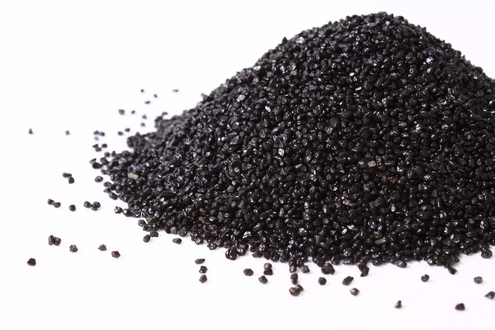Czarny żwirek, piasek kwarcowy do akwarium 2-3mm 1kg