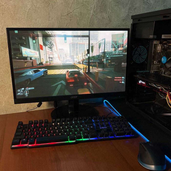 Игровой ПК GTX 1070 Компьютер XEON 8 ядер Стационарный блок 16GB ОЗУ