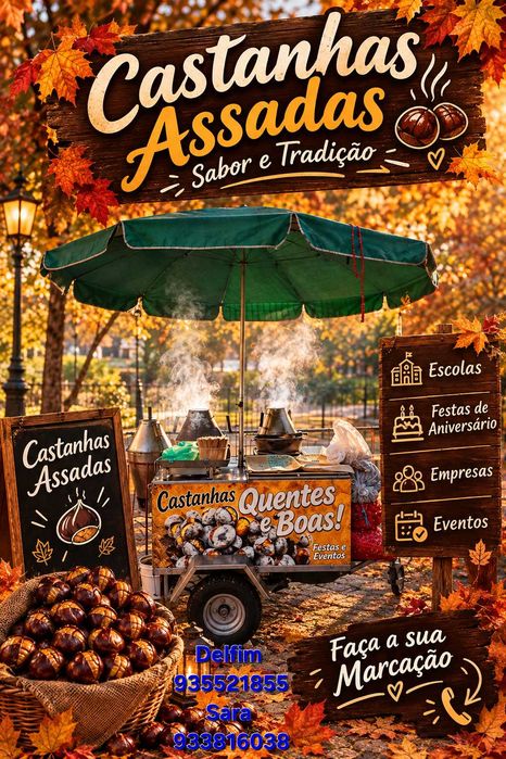 Vendedore de castanhas assadas