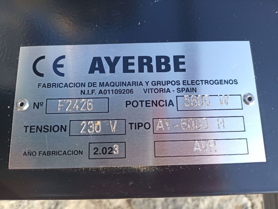 Професійний генератор 5-5,6кВт/230В AYERBE 6000H AVR. Двигун HONDA!