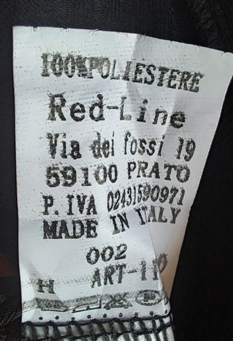 Elegante Camisa / Blusa Preta RLINEA (Made in Italy) – Padrão Texturado e Botões Trabalhados