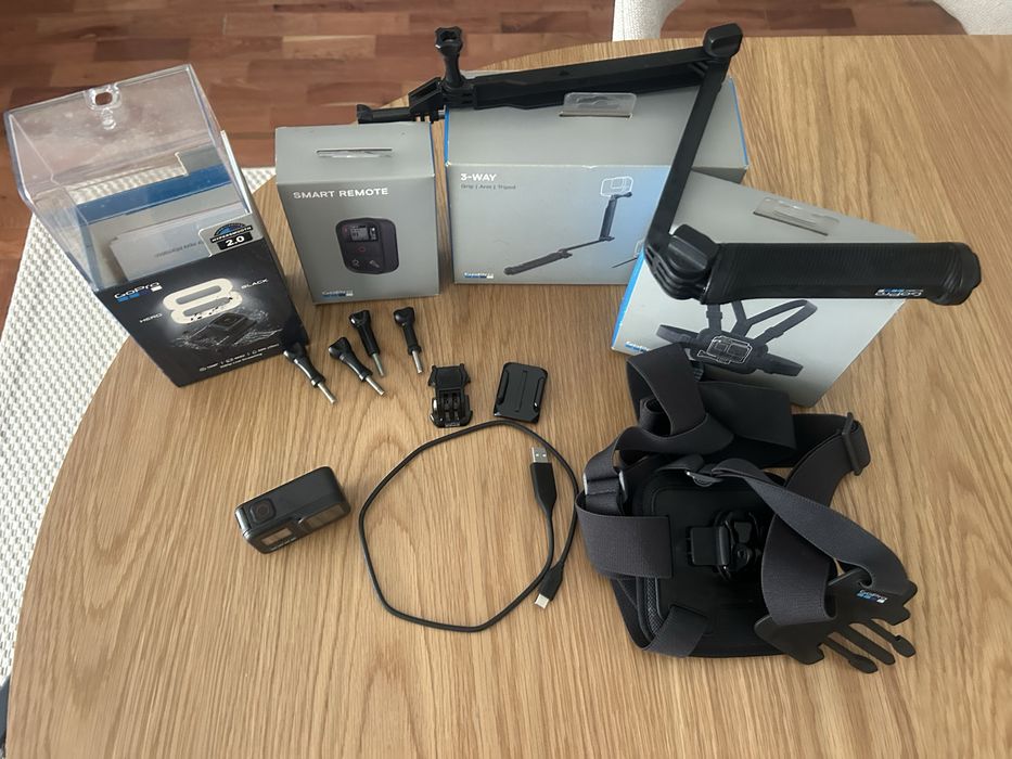 GoPro HERO8 Black + acessórios