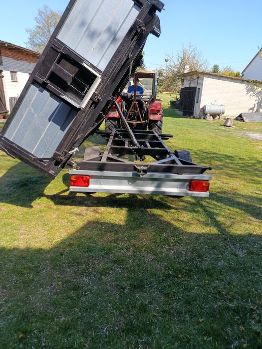 Przyczepa wywrotka jednoosiowa  ocynk