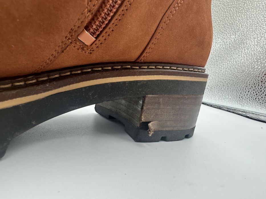 Botki damskie Högle 41 skóra naturalna zamszowa