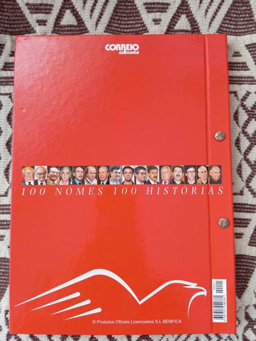 selos CTT Benfica campeão nacional 37 + livro Centenarium Benfica