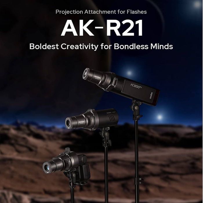 Проекційна насадка Godox AK-R21 для спалахів Godox V860III TT685II TT600 AD100PRO AD200 AD200pro