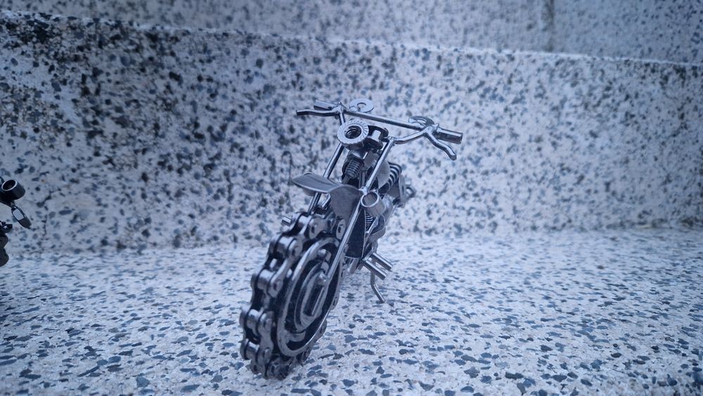 3 Motos em Metal - Artesanato