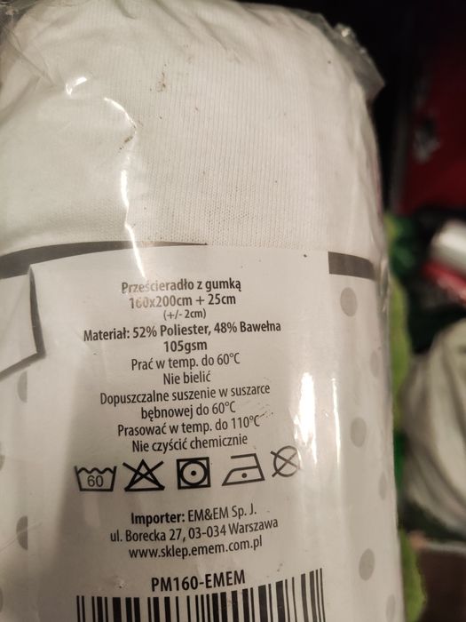 Przescieradlo z gomka