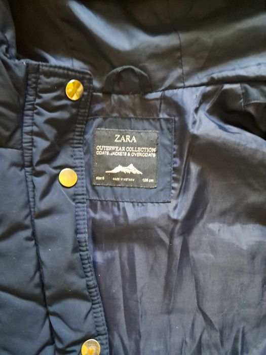 Kurtka Zara 128 puchowa dziewczynka super ciepła