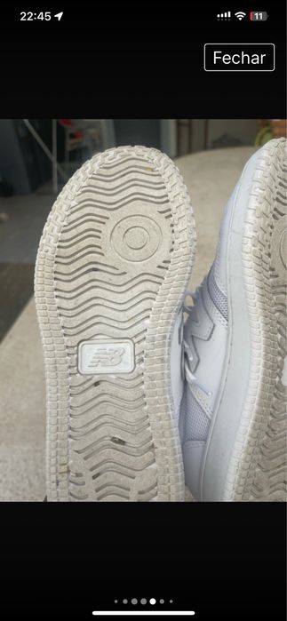 Sapatilhas new balence brancas