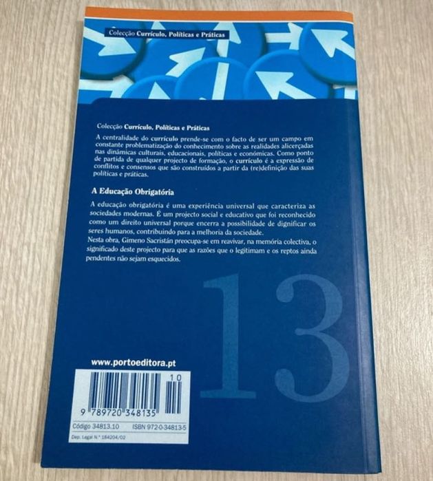 Livro - A Educação Obrigatória - o seu sentido educativo e social