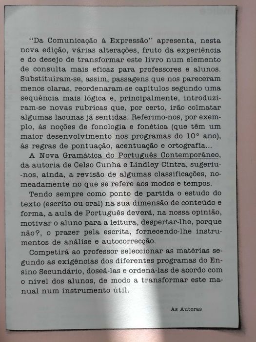 Da Comunicação à Expressão - Ensino Secundário