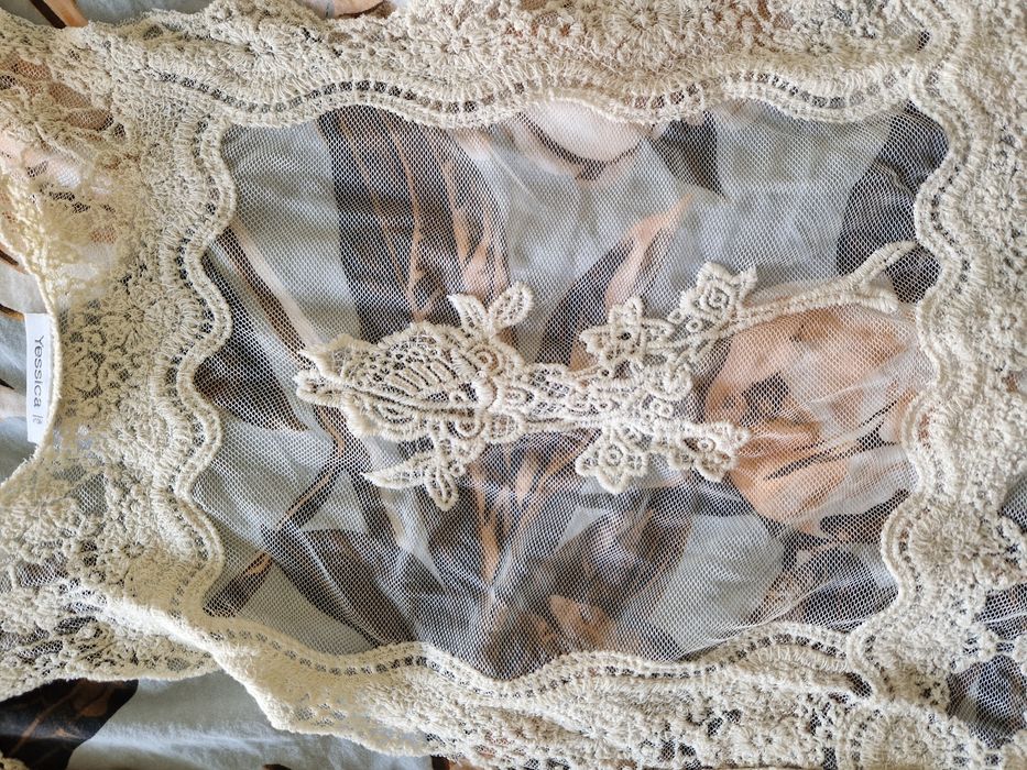 Boho kamizelka dziergana