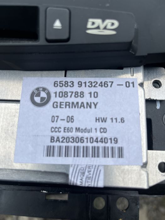 Nawigacja radio CCC bmw e63 e64 stacja czytnik duza nawi navi