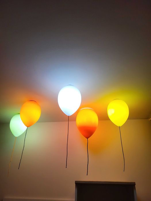 Szklane lampy balony