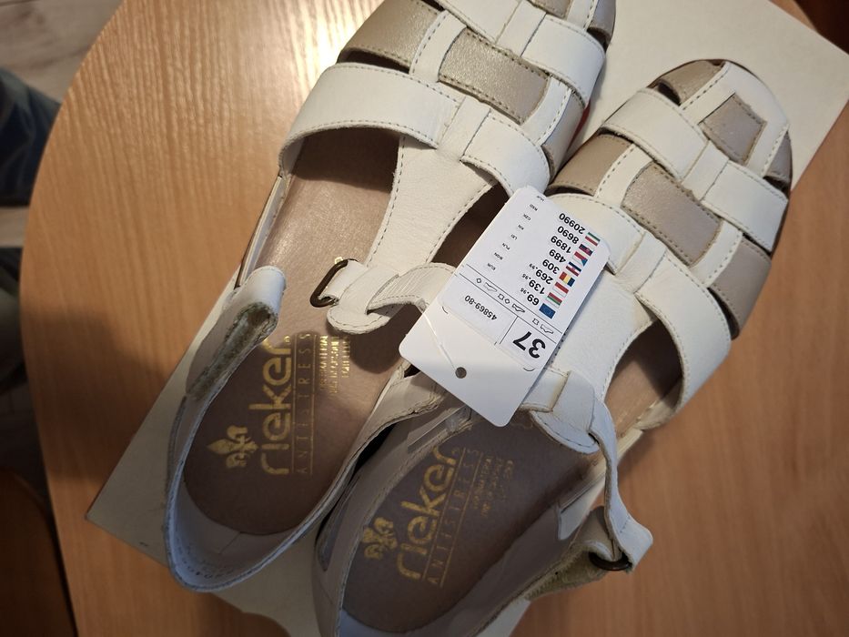 Sandały Rieker 37 nowe