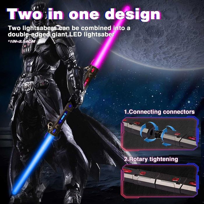 Miecz świetlny Toys plastik wbudowany akumulator