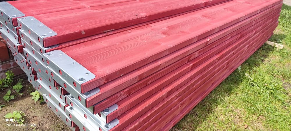 Rusztowanie elewacyjne ramowe  100m2 15x6.4 nowe z certyfikatem