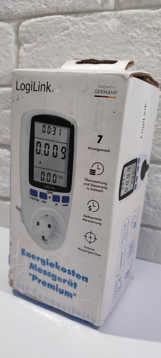 Miernik poboru energii. Gniazdko Logilink 1 EM0003