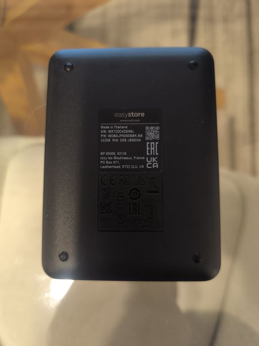 Disco Rígido Externo WD easystore 5TB (como novo) + bolsa