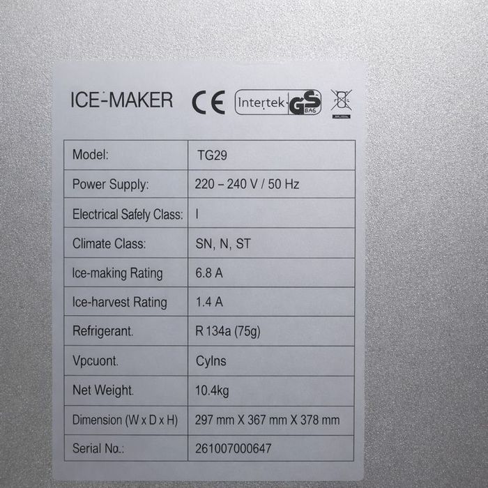 Ice Maker / Máquina de fazer gelo – usada – Funciona 100%
