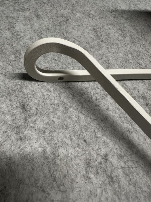 IKEA FÖRLÄGGARE – metalowe wsporniki / uchwyty ścienne białe – 4 szt.