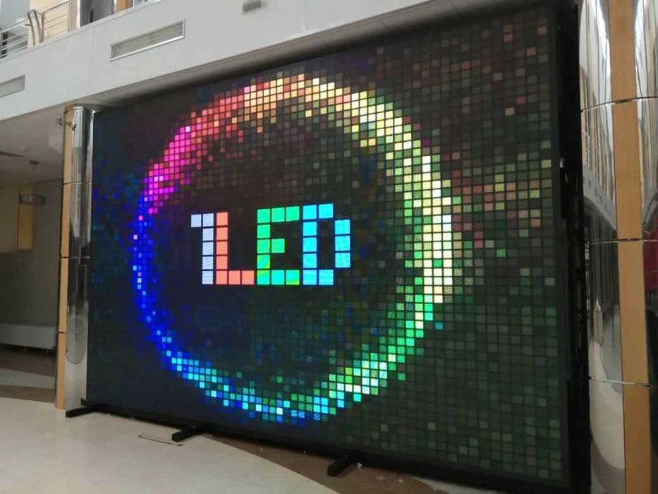 Лэд экраны. LED Цветная RGB и одноцветная Бегущая Строка, НЕДОРОГО