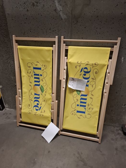 Leżak ogrodowy - drewniany - nowy