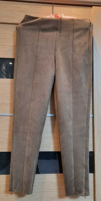 Брюки штучний стрейчевий замш, Італія