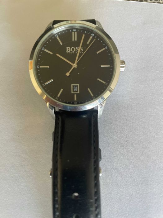 Relógio Hugo Boss preto, muito elegante, com estojo original