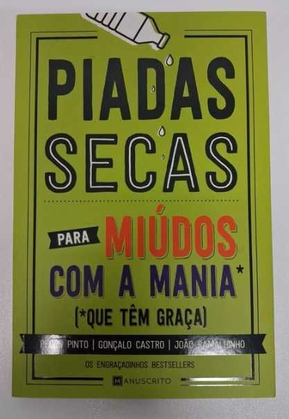 Livro "Piadas secas para miudos com a mania"