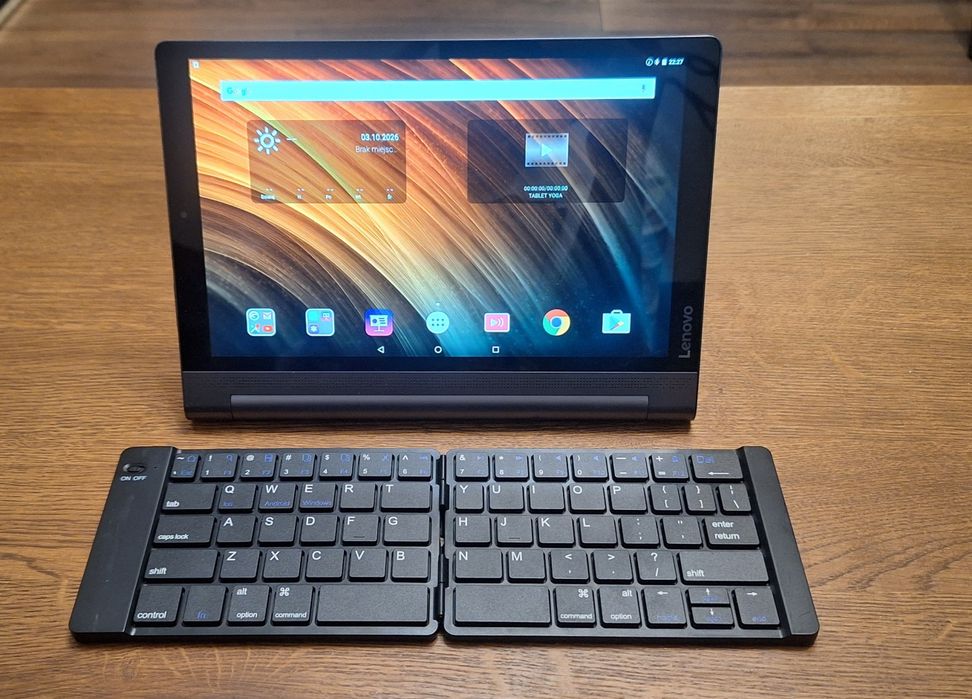 Tablet z projektorem LENOVO Yoga 3 Pro X90L 10.1" 4/64 GB LTE Wi-Fi Czarny + etui + klawiatura