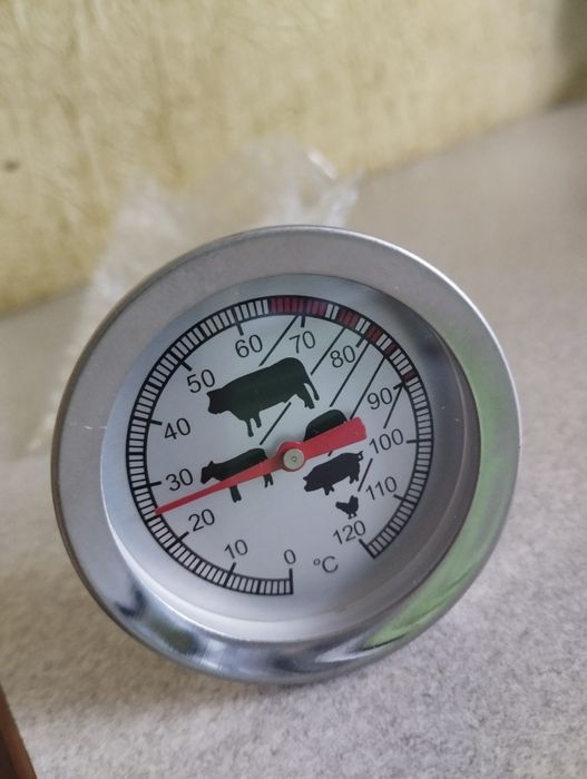 Термометр для мяса, копчения, в коптильный шкаф, для кухни, пищевой