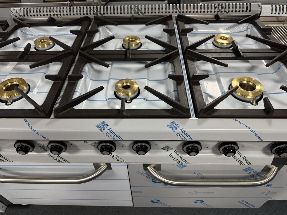 Fogão industrial Junex com 6 Queimadores e forno Xl