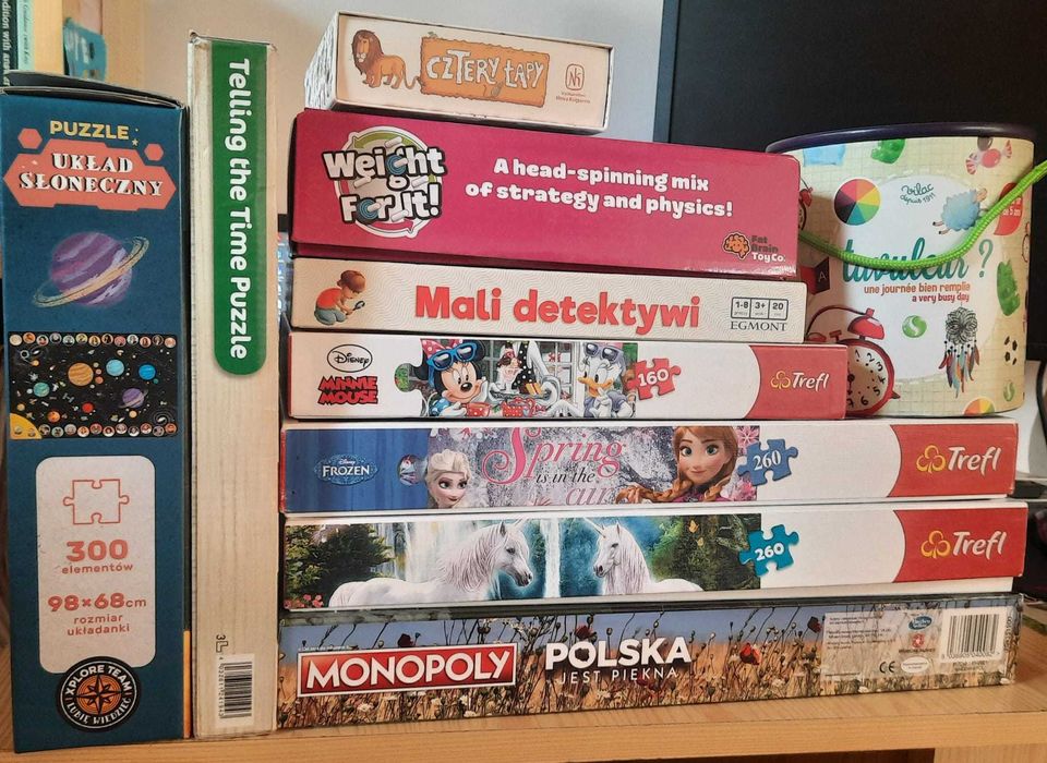 Gry rodzinne i edukacyjne i Puzzle