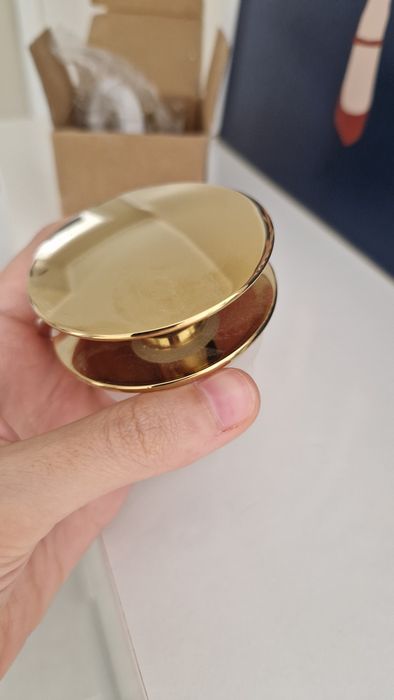 2 válvulas clic clac douradas novas
